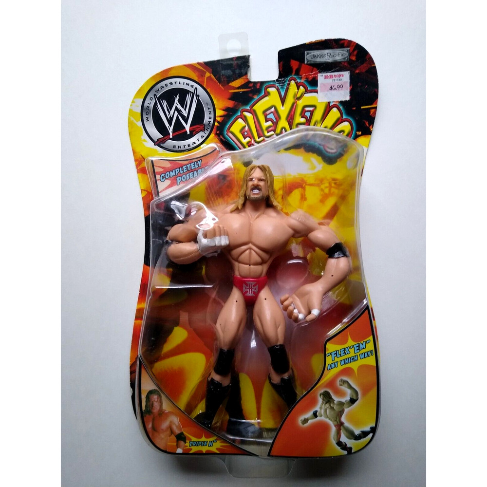 Triple H Action Figure Toy Flexems Jakks Pacific World Wrestling 2003 WWE SEALED